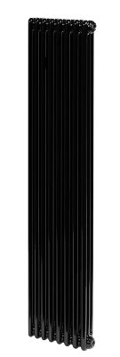 Стальной трубчатый радиатор отопления IRSAP TESI 21800 8 секций ЧЕРНЫЙ боковое подключение 3/4"